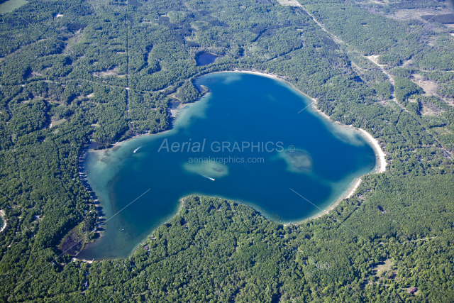 Big Bear Lake in Otsego County, Michigan